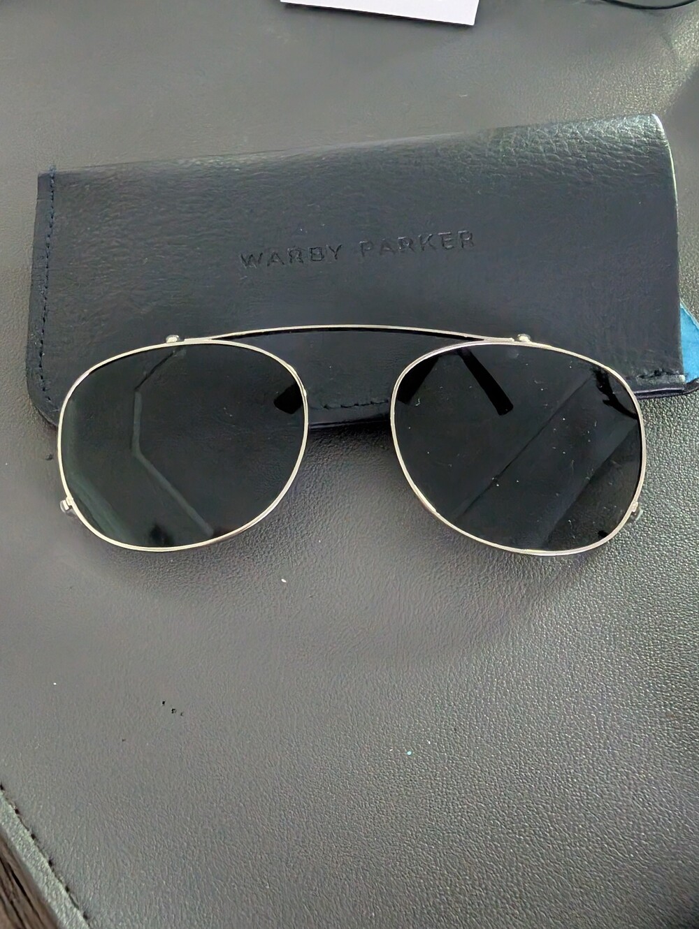 Warby Parker Durand Clip-On Sunglasses